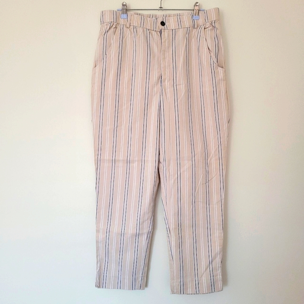 NWT Hollister Striped Ultra High-Rise Summer Boho Coastal Pants XL